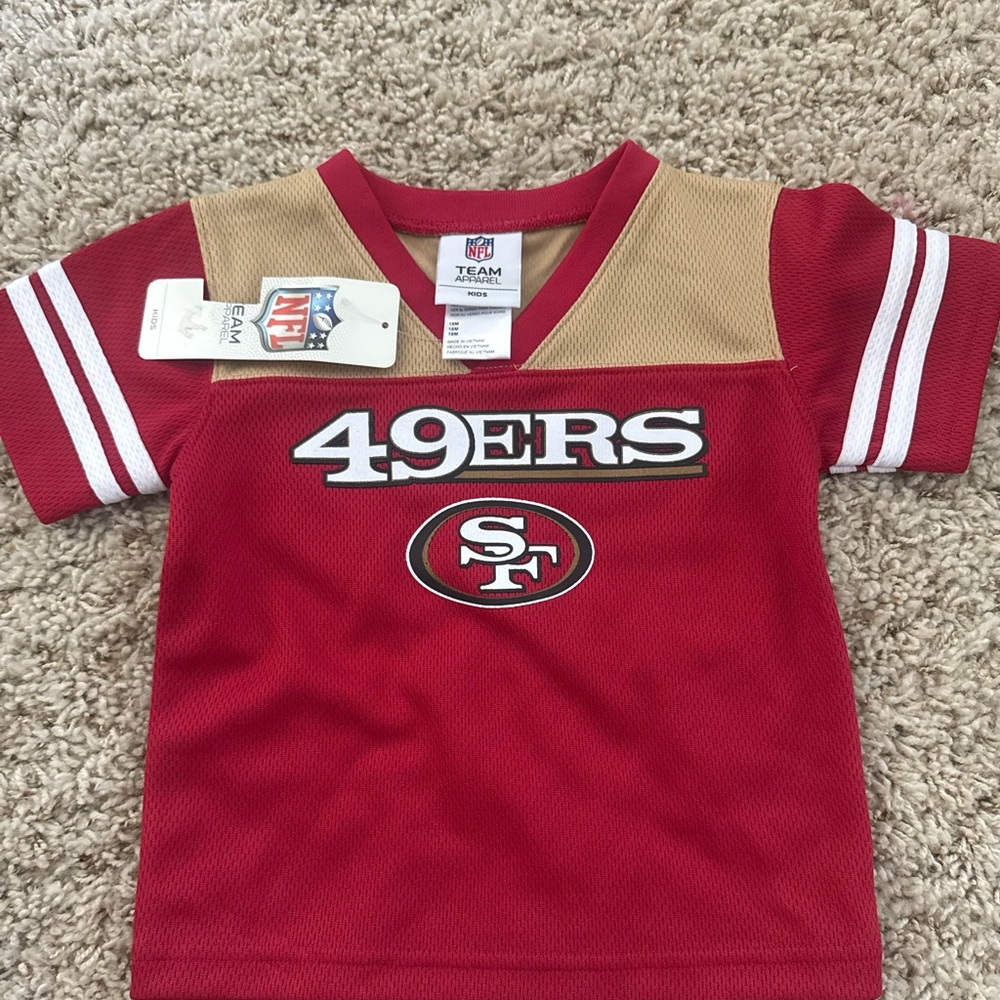 NFL Kids 49ers Red and Gold Team Jersey